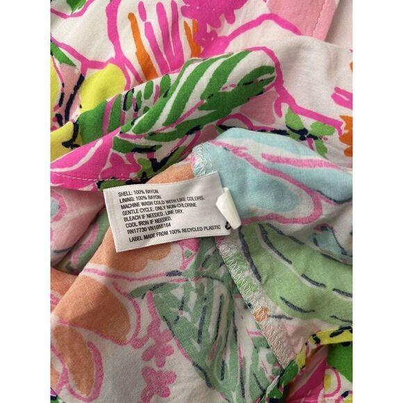 Lilly Pulitzer X Target Bright Floral Babydoll Top Size Small - Picture 6 of 6